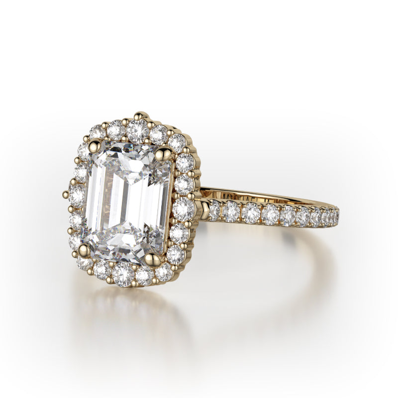 Michael M 18k Yellow Gold Defined Engagement Ring