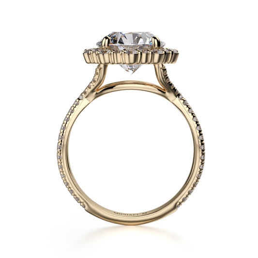 Michael M 18k Yellow Gold Defined Engagement Ring