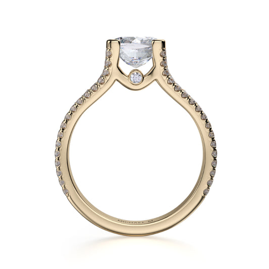 Michael M 18k Yellow Gold Loud Engagement Ring