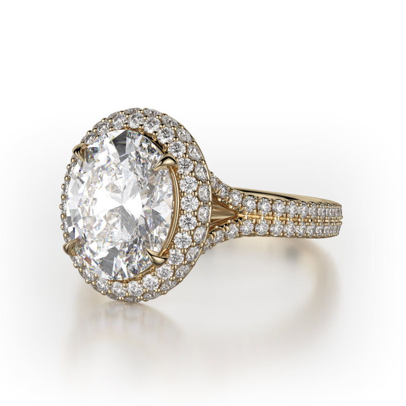 Michael M 18k Yellow Gold Defined Engagement Ring