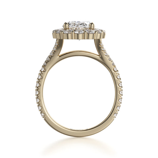 Michael M 18k Yellow Gold Defined Engagement Ring