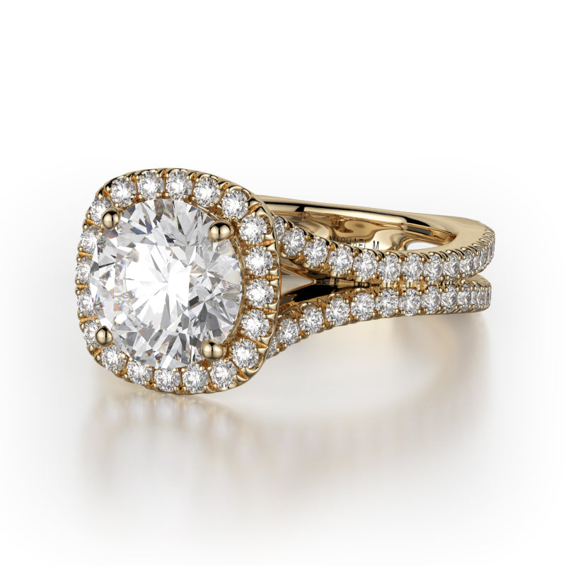 Michael M 18k Yellow Gold Europa Engagement Ring
