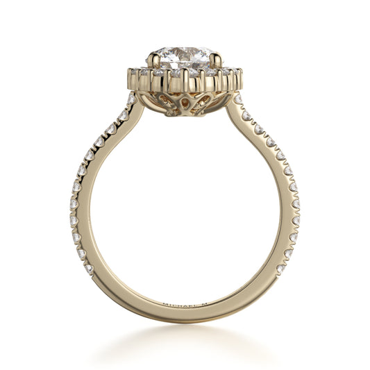 Michael M 18k Yellow Gold Defined Engagement Ring