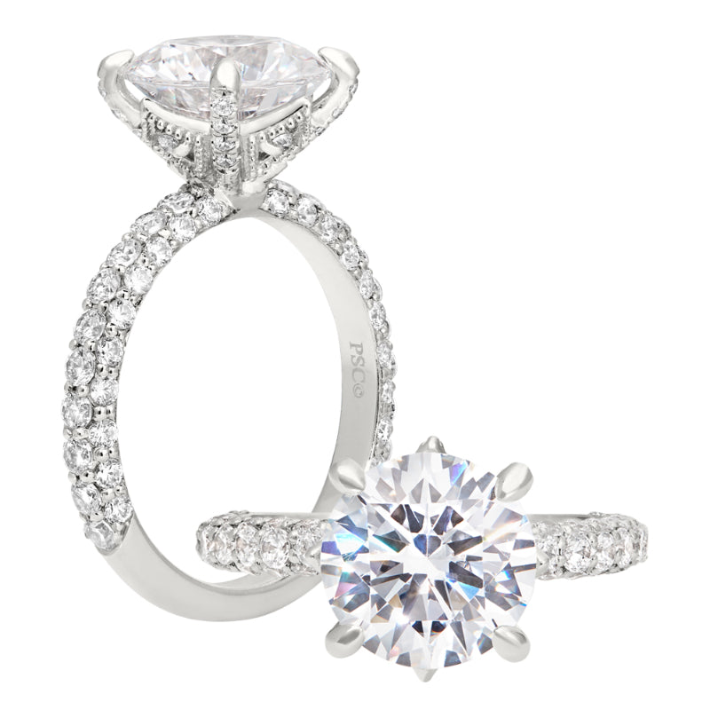 Peter Storm 14k White Gold Solitaire Engagement Ring