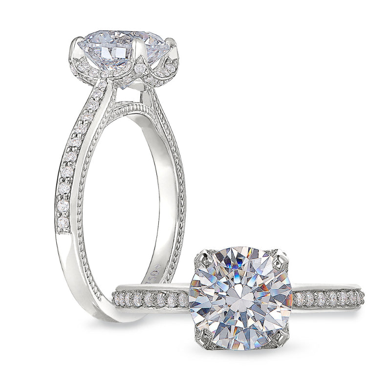 Peter Storm 14k White Gold Solitaire Engagement Ring
