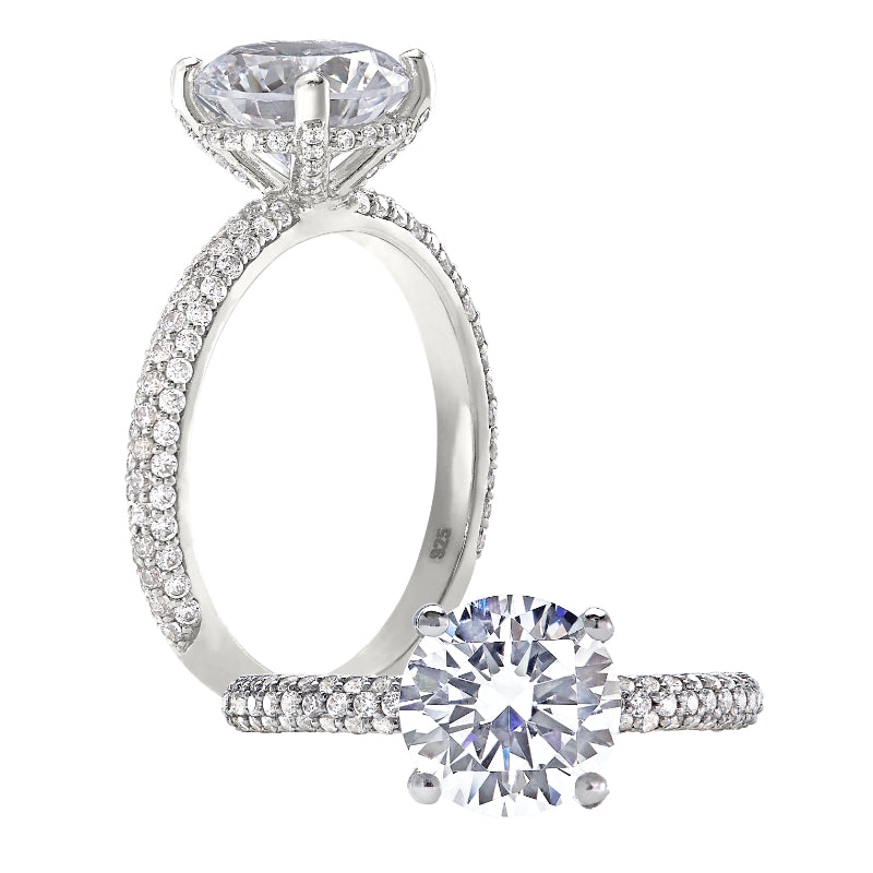 Peter Storm 14k White Gold Solitaire Engagement Ring