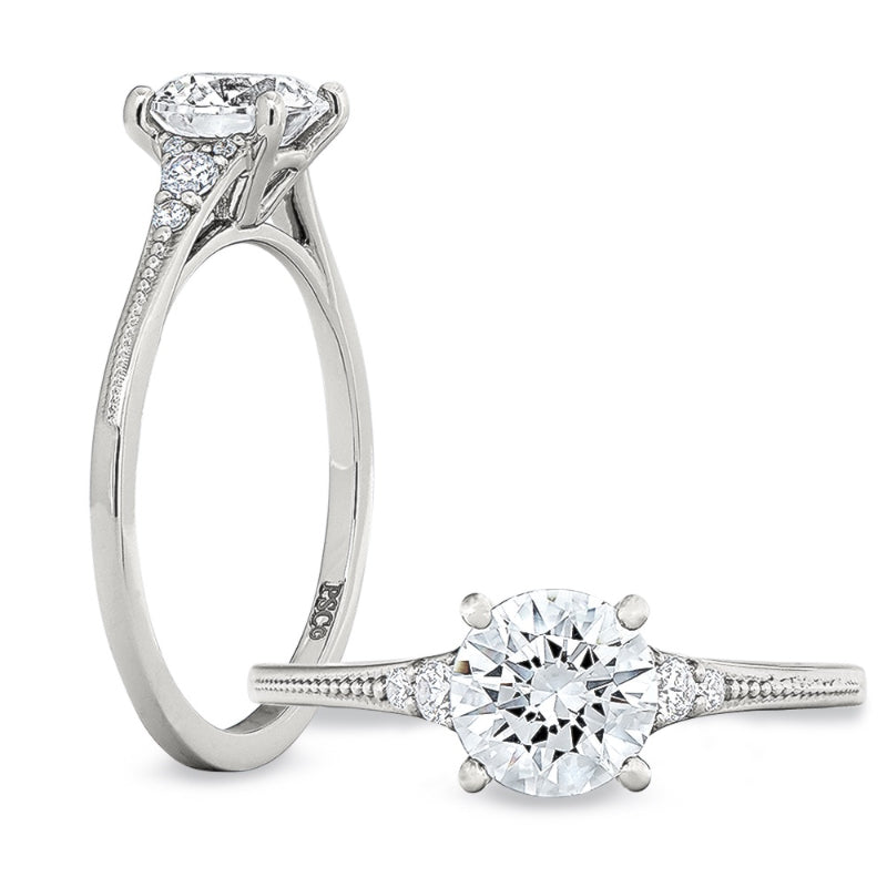 Peter Storm 14k White Gold Solitaire Engagement Ring