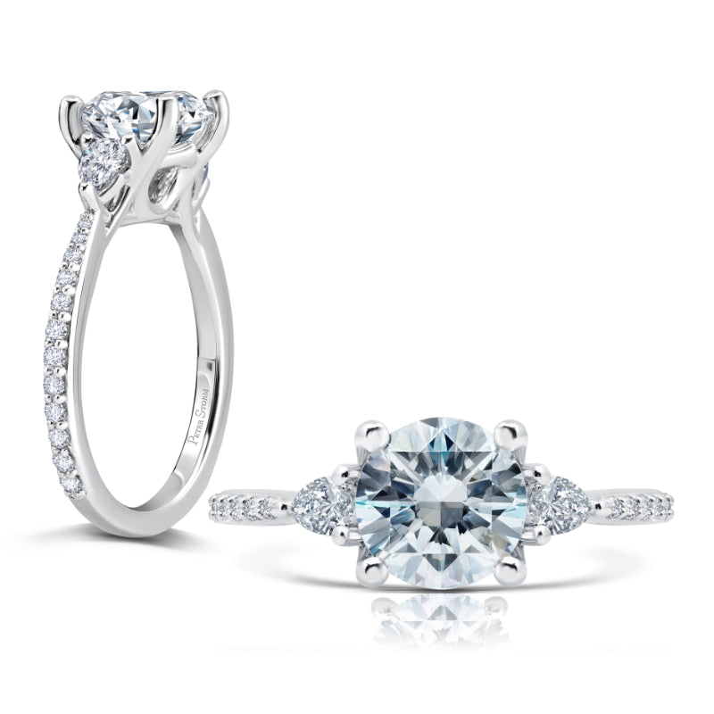 Peter Storm 14k White Gold Solitaire Engagement Ring