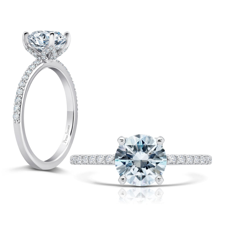 Peter Storm 14k White Gold Solitaire Engagement Ring