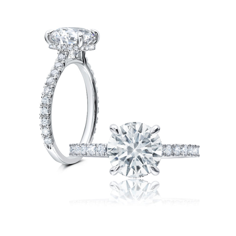 Peter Storm 14k White Gold Solitaire Engagement Ring