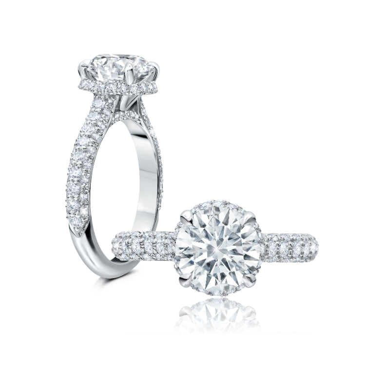Peter Storm 14k White Gold Solitaire Engagement Ring