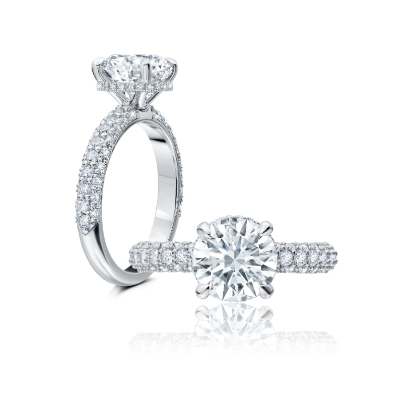 Peter Storm 14k White Gold Solitaire Engagement Ring