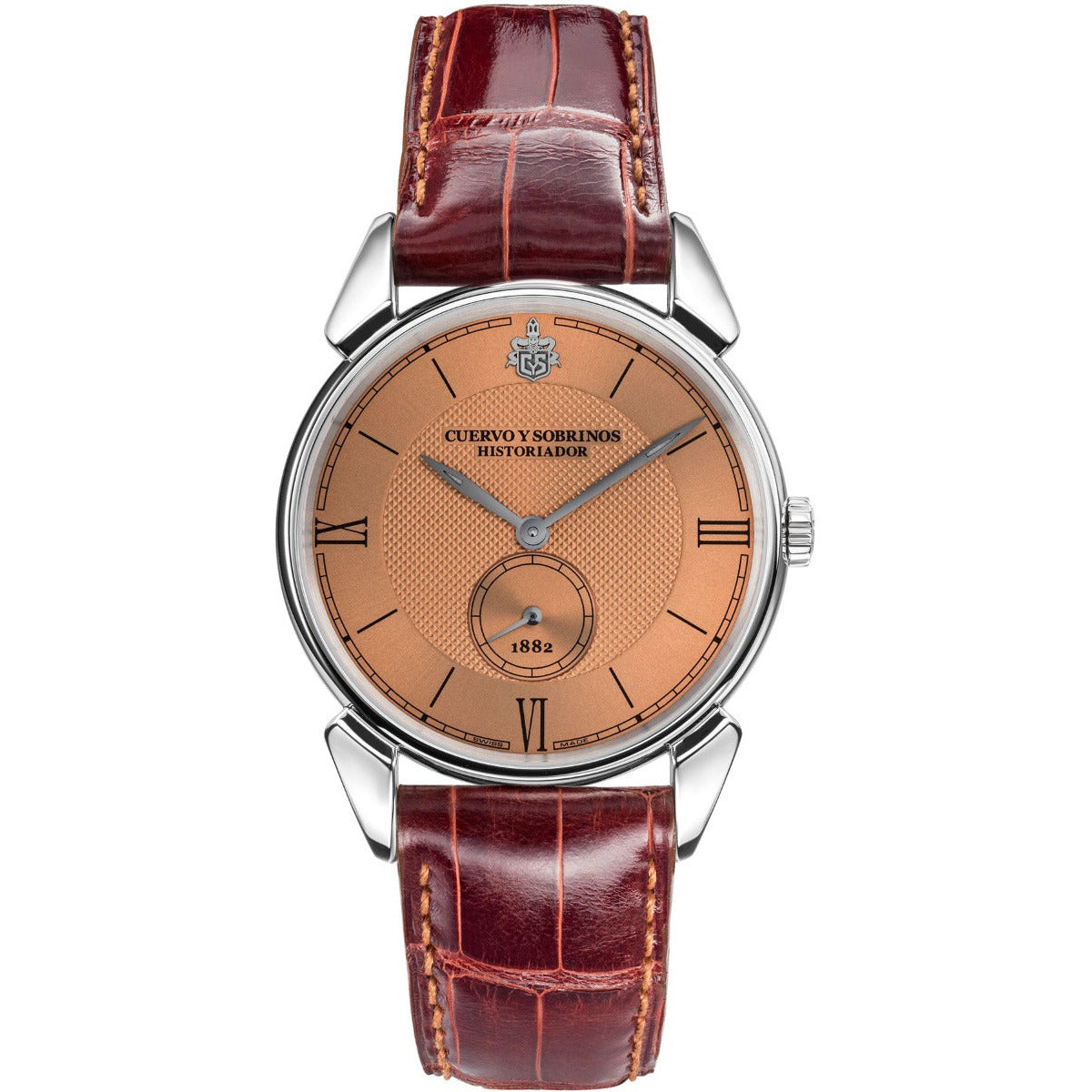 CUERVO Y SOBRINOS WATCH HISTORIADOR CLASICO COPPER DIAL