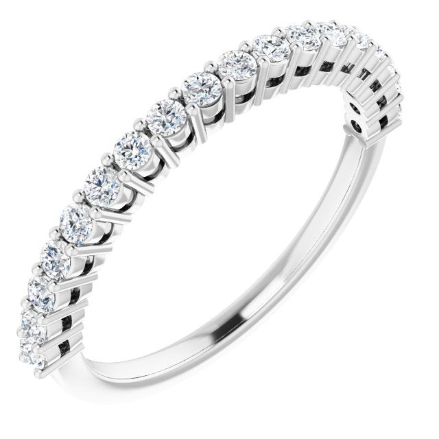 14K White 1/3 CTW Diamond Anniversary Band