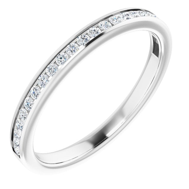 Platinum 1/5 CTW Diamond Anniversary Band