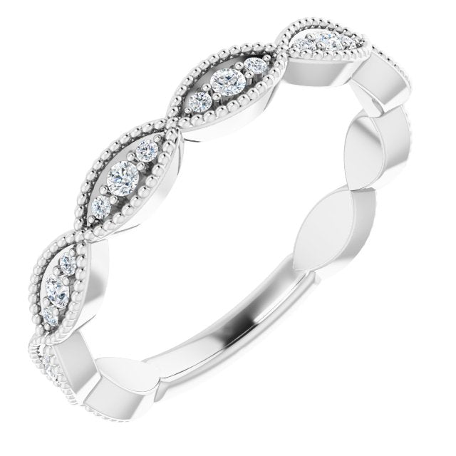 14K White 1/5 CTW Diamond Anniversary Band