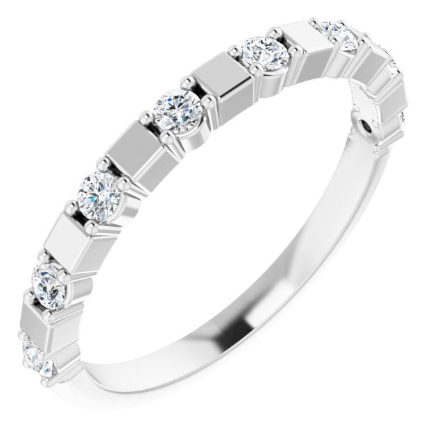 14K White 1/4 CTW Diamond Anniversary Band