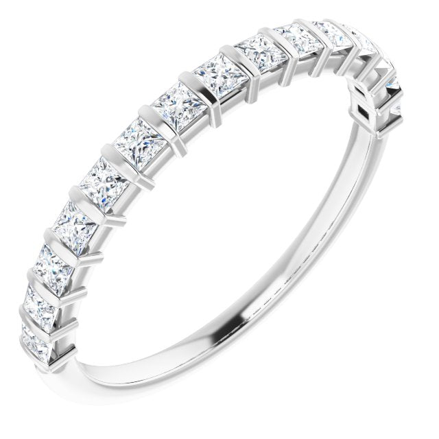 14K White 1/2 CTW Diamond Anniversary Band