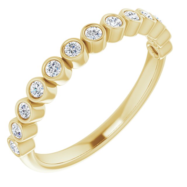 14K Yellow 1/4 CTW Diamond Ring