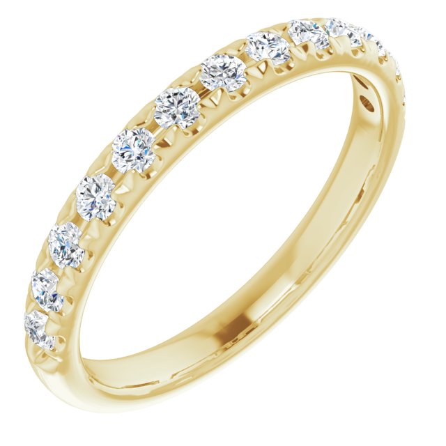 14K Yellow 3/8 CTW Diamond Band