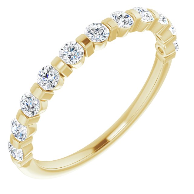 14K Yellow 1/2 CTW Diamond Anniversary Band