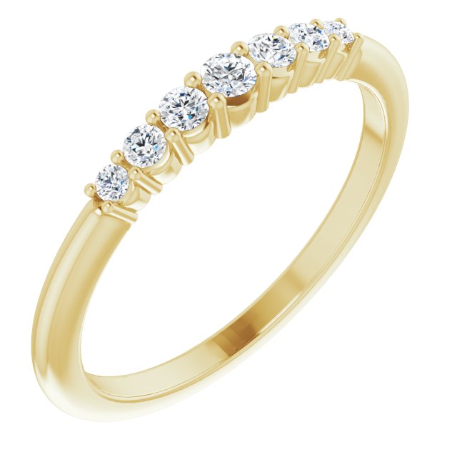 14K Yellow 1/6 CTW Diamond Stackable Ring
