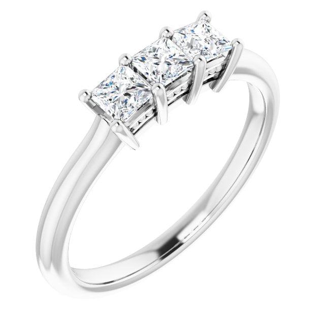 14K White 1/2 CTW Anniversary Band