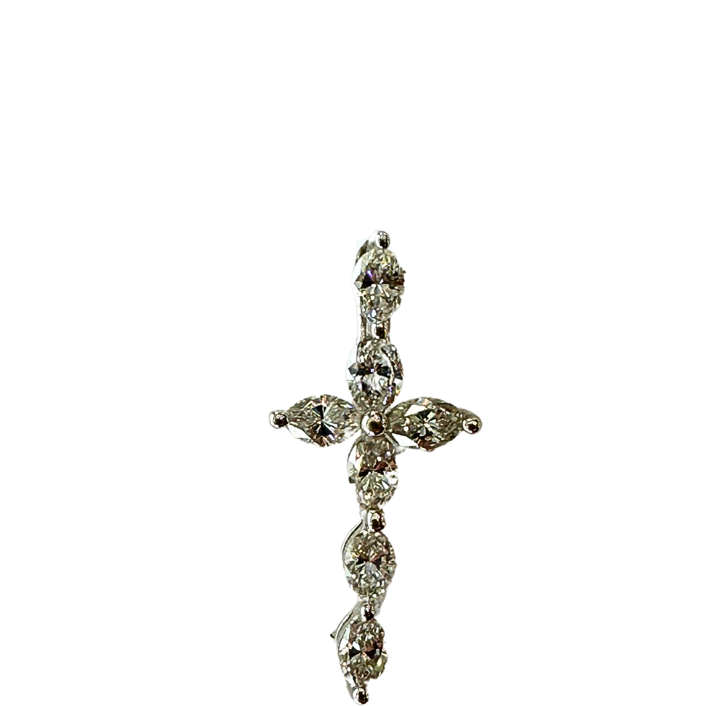 Maddaloni M18K Pear Diamonds Pendant