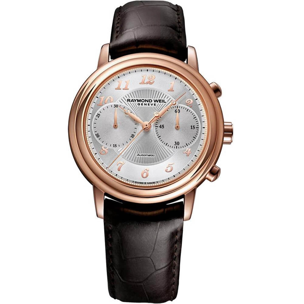 Raymond Weil Maestro Rose Gold Chronograph Watch