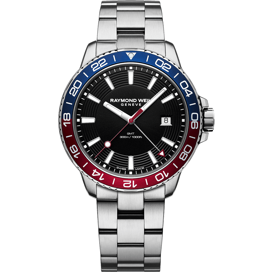 Raymond Weil Tango Blue Red Diver Watch