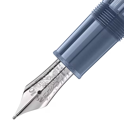 Montblanc Meisterstück Glacier LeGrand Fountain Pen Blue