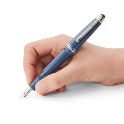 Montblanc Meisterstück Glacier LeGrand Fountain Pen Blue
