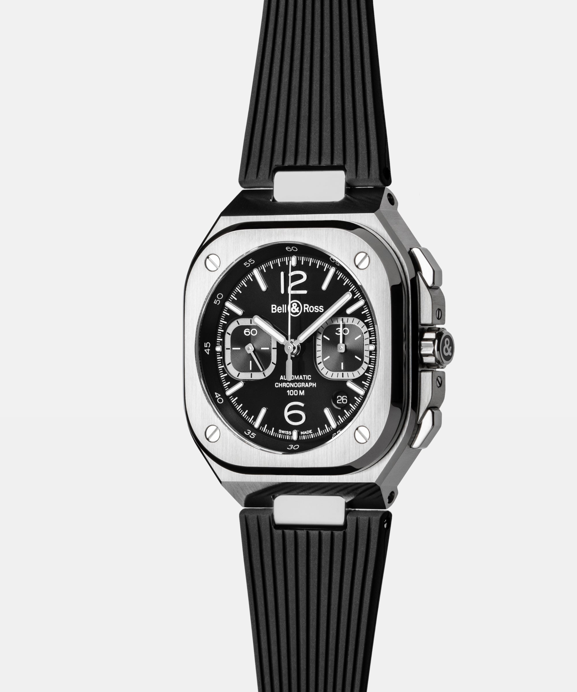 Bell & Ross BR-05 Chrono Black Steel – MaddaloniJewel
