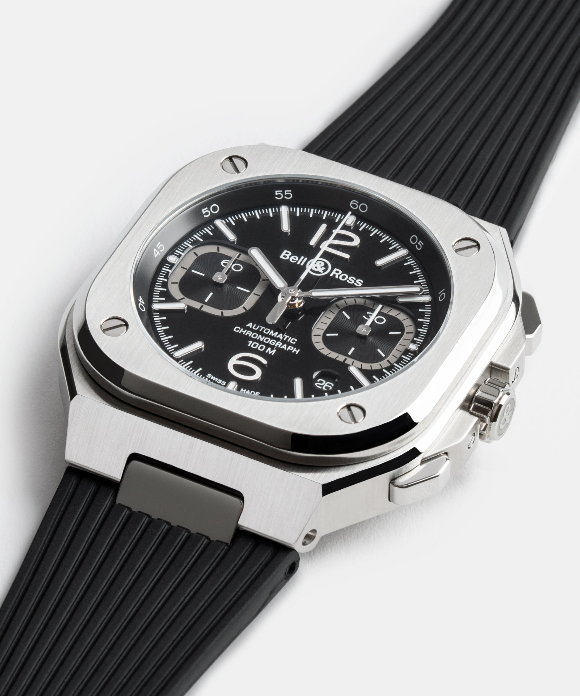 Bell & Ross BR-05 Chrono Black Steel – MaddaloniJewel