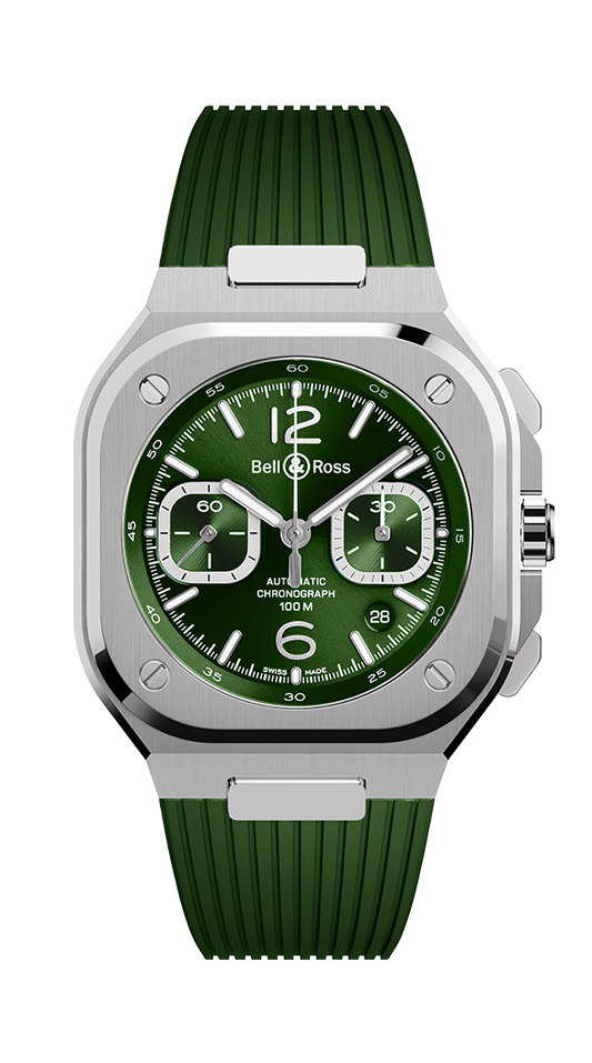 Bell & Ross BR-05 chrono green steel
