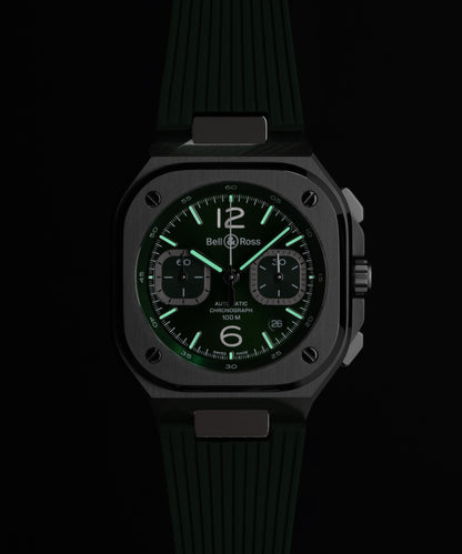Bell & Ross BR-05 chrono green steel