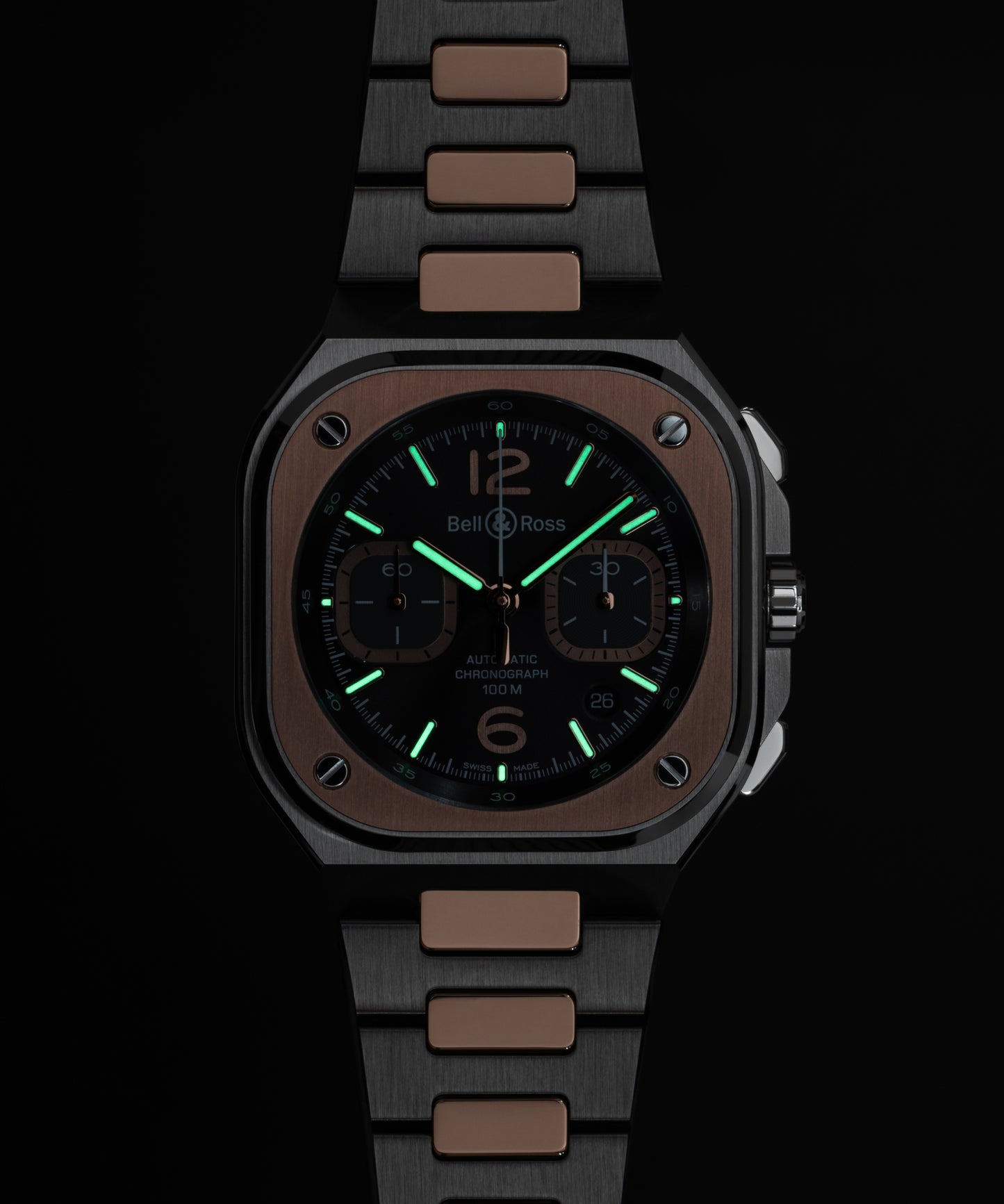 Bell & Ross BR-05 Chrono Grey Steel & Gold