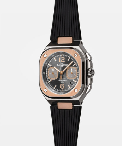 Bell & Ross BR-05 Chrono Grey Steel & Gold Watch