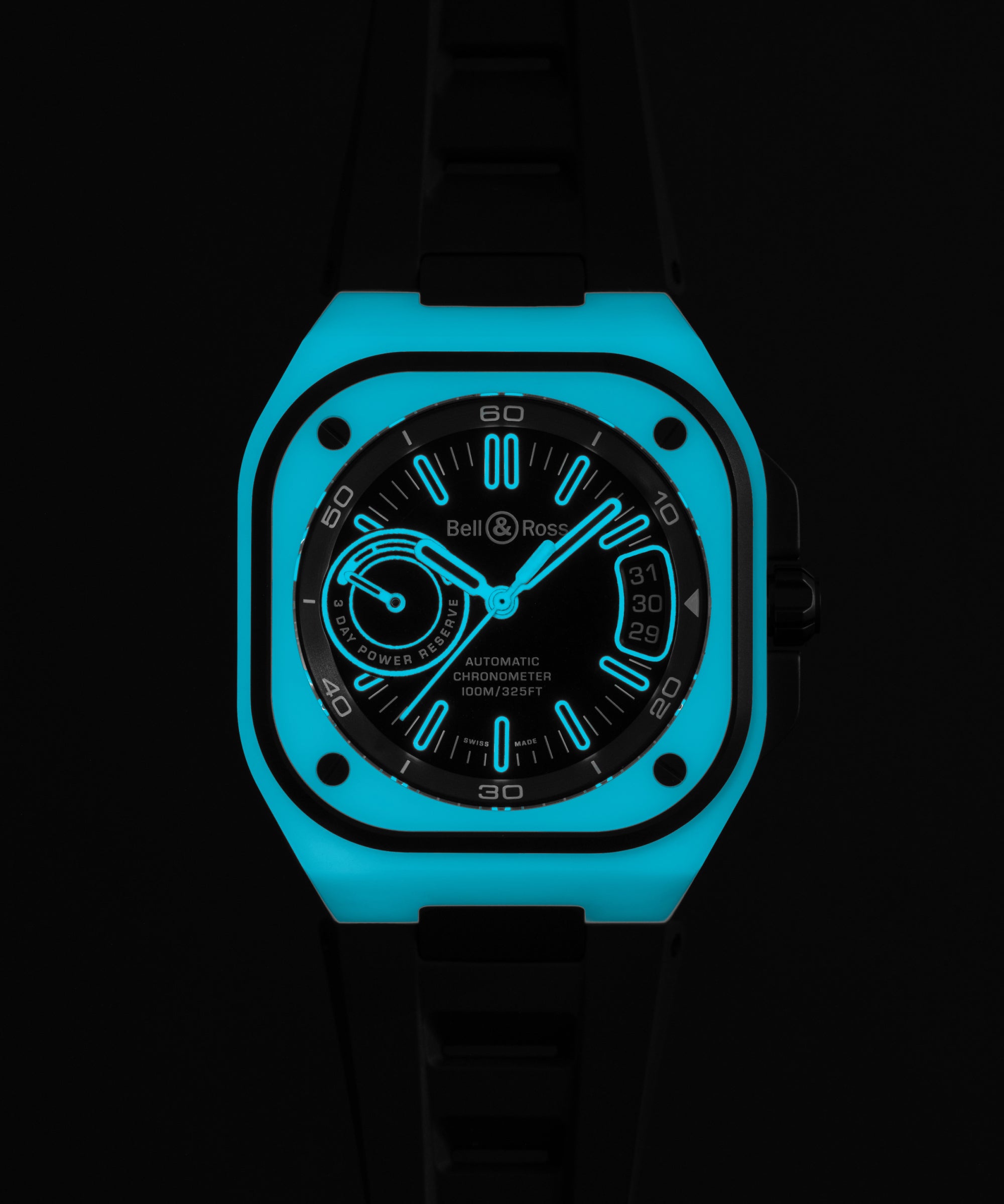 Bell & Ross BR-X5 Blue Lum Watch – MaddaloniJewel