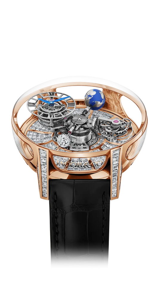 Astronomia Tourbillon Baguette |  Rose Gold, Baguette White Diamonds Jacob & Co.