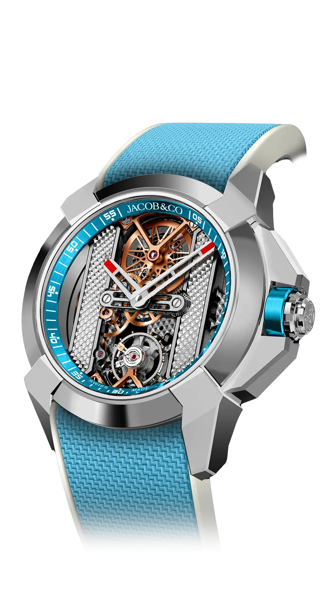Epic X Bridges | Light Blue Jacob & Co. – MaddaloniJewel