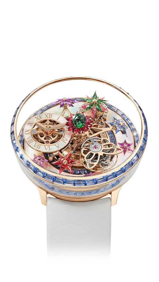 Fleurs de Jardin |  Rose Gold and Icy Blue Sapphires Jacob & Co.