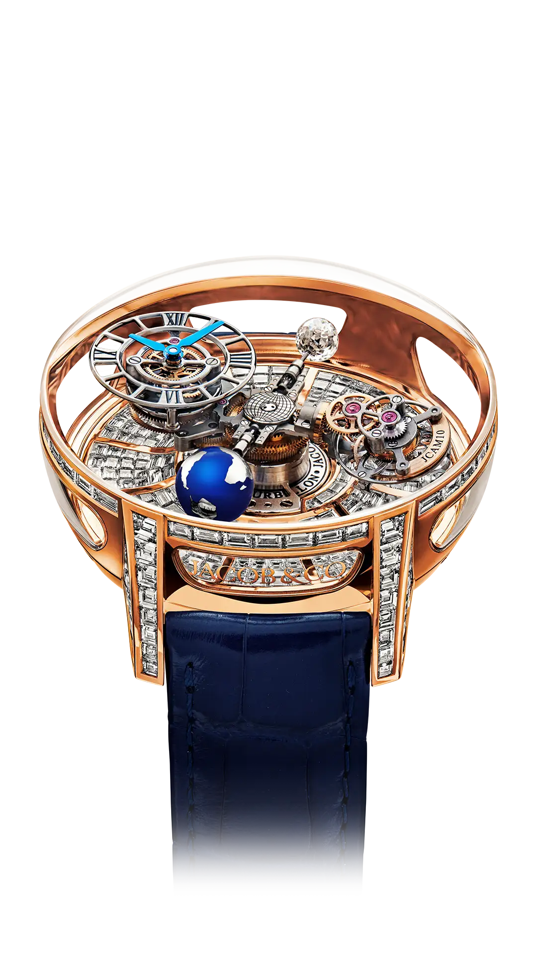 Astronomia Tourbillon Baguette |  Rose Gold, Baguette 5 Minutes Jacob & Co.