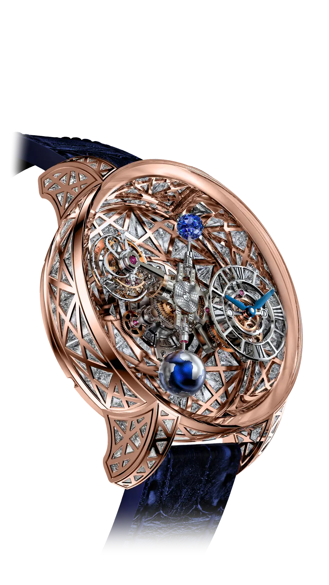 Astronomia Tourbillon Baguette |  Meteorite White Diamonds Jacob & Co.