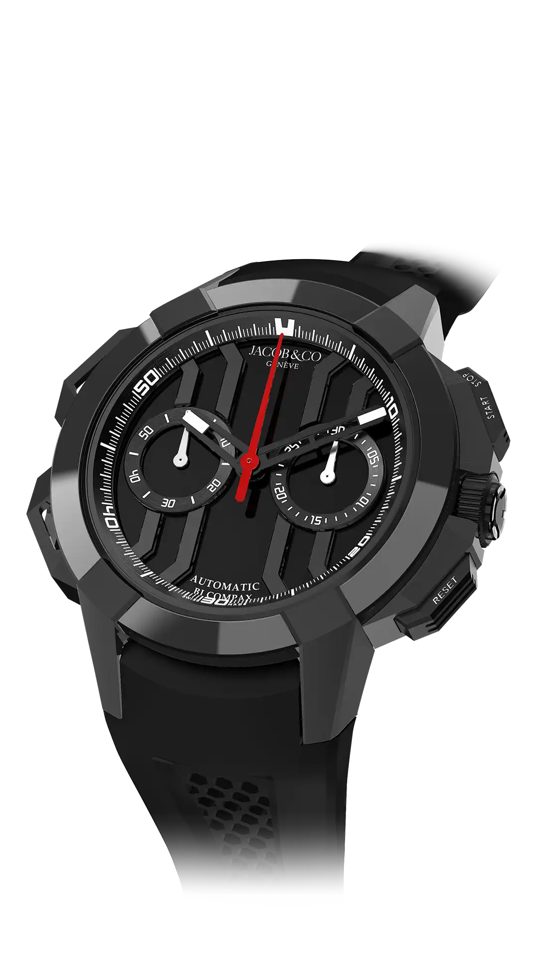 Epic X Chrono 44MM |  Black Titanium &  Black Ceramic Jacob & Co.