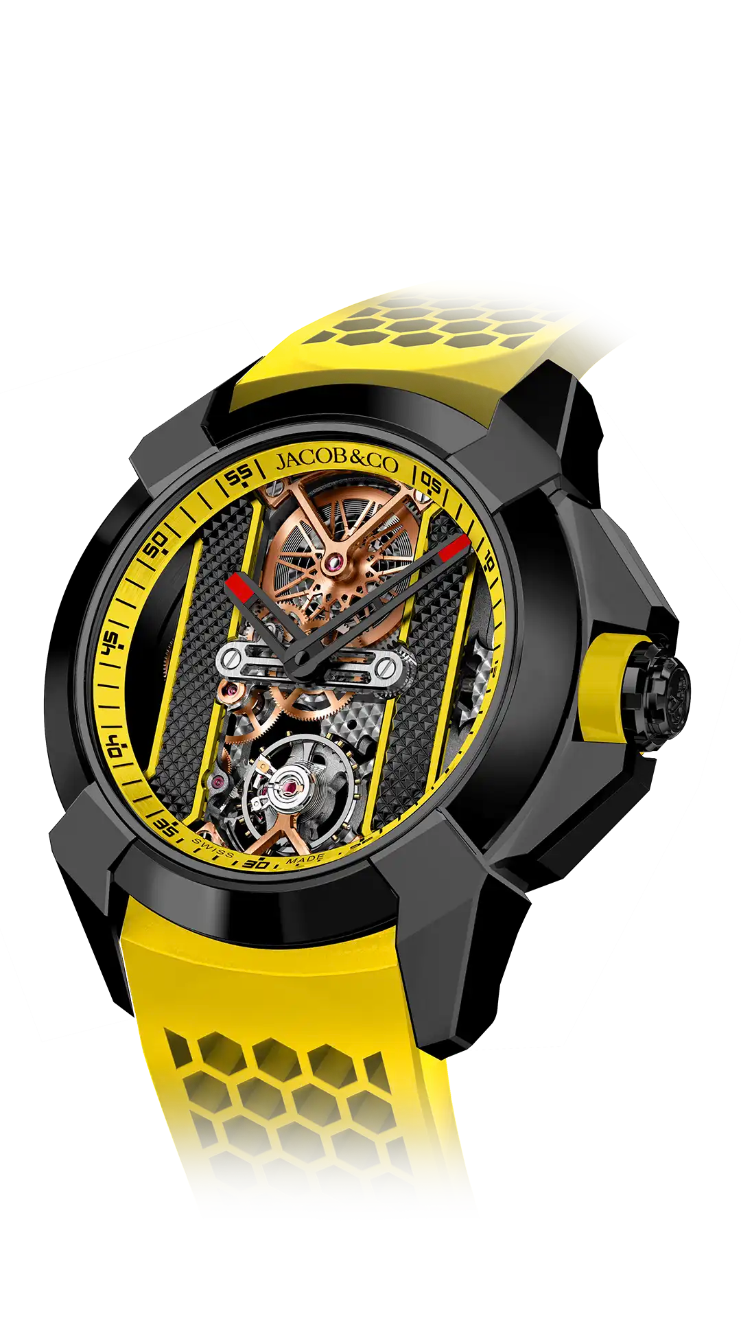 Epic X Bridges |  Black Steel (Yellow) Jacob & Co.