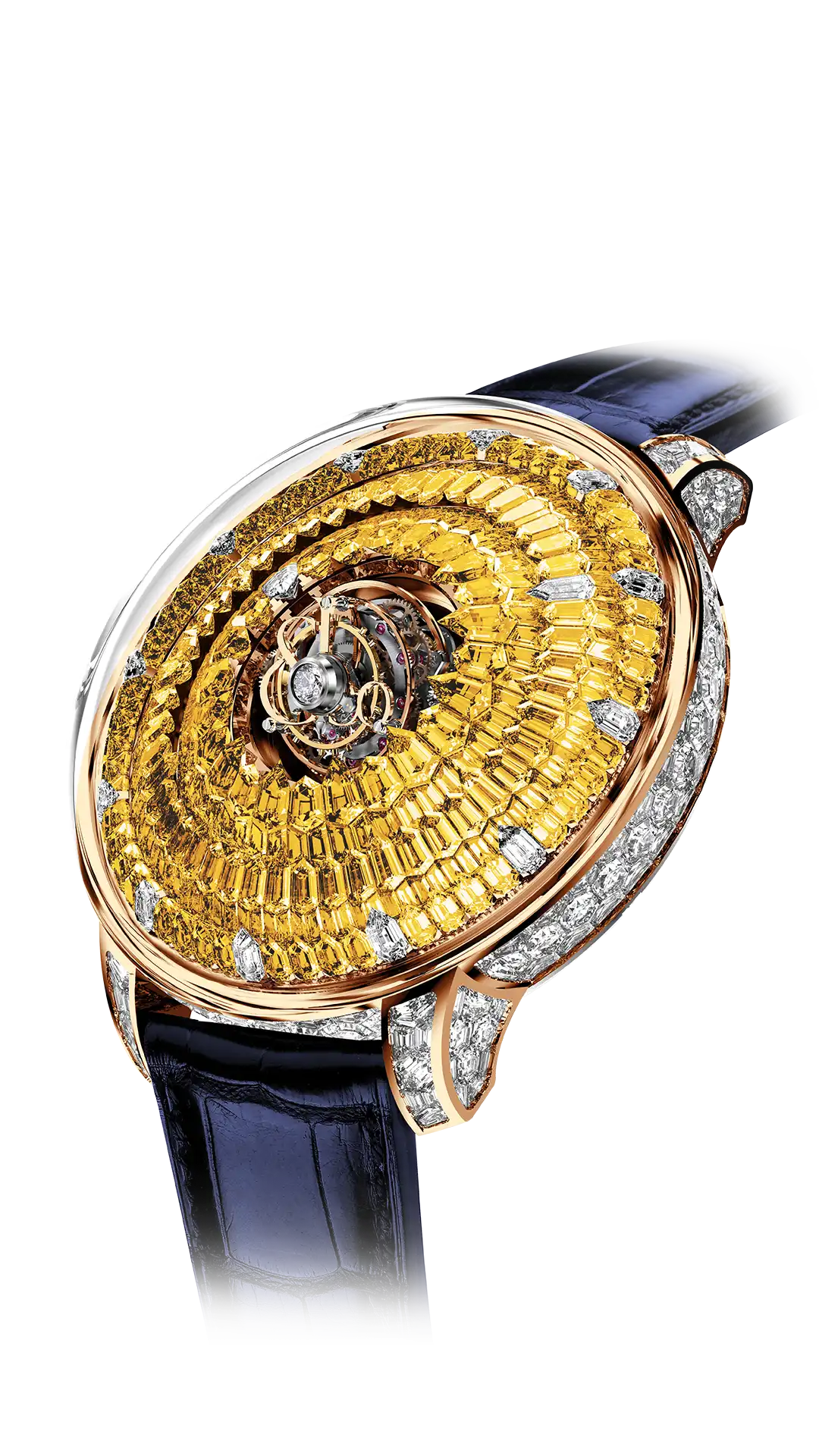 The Mystery Tourbillon |  Yellow Sapphires (Rose Gold) Jacob & Co.