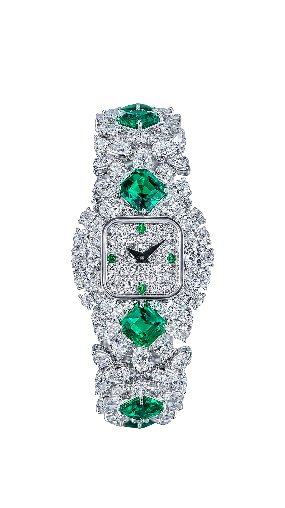 Boutique Watches |  The Emerald Flourish Boutique Watch Jacob & Co.