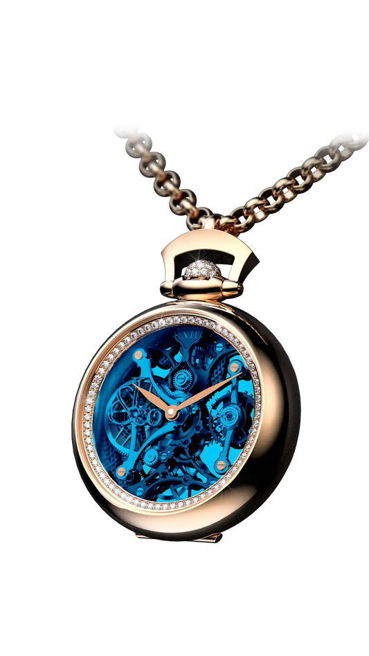 Brilliant Watch Pendant |  Blue Jacob & Co.