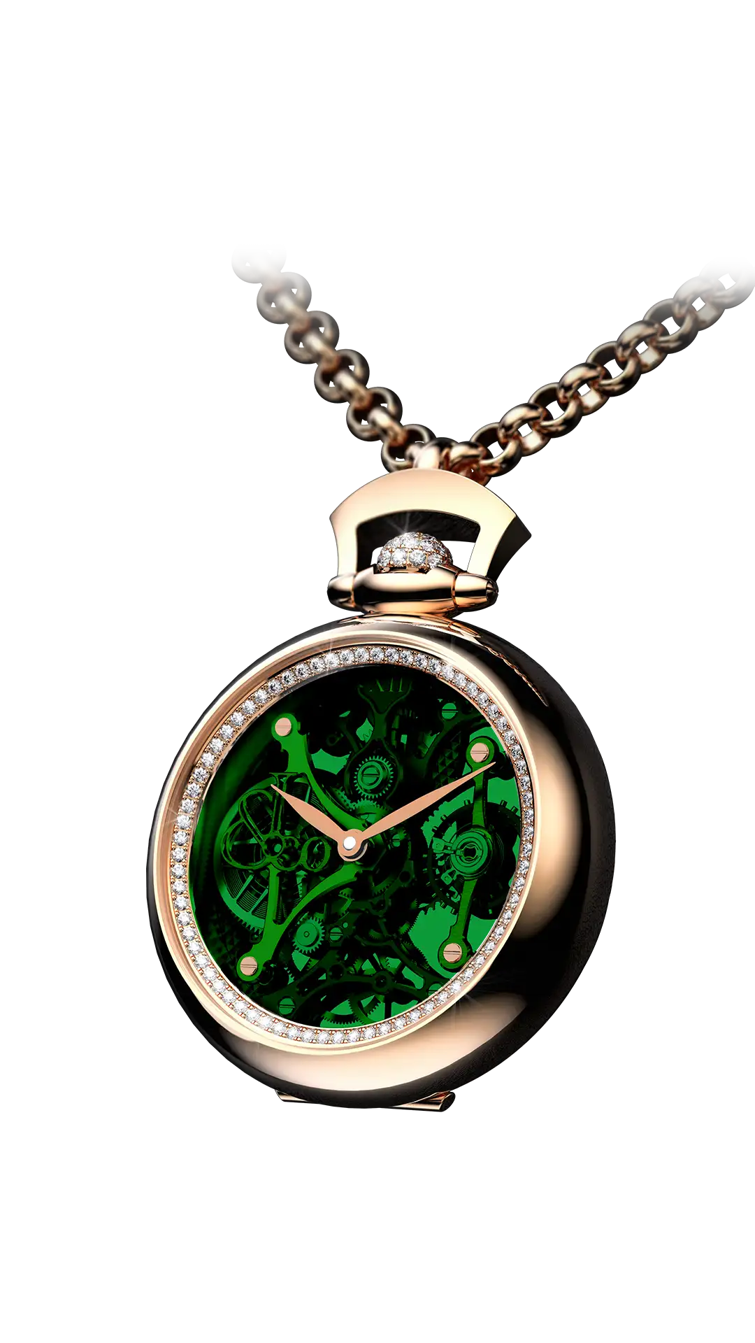 Brilliant Watch Pendant |  Green Jacob & Co.